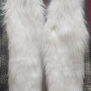 Women's Faux Fur Vest - White